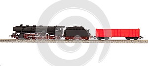 Old steam loco model