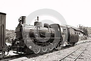 Old steam locomotive