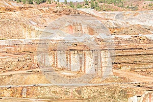 Old steam locomotive abandoned in Rio Tinto mine