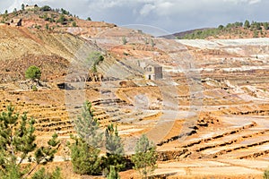 Old steam locomotive abandoned in Rio Tinto mine