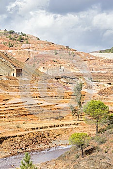 Old steam locomotive abandoned in Rio Tinto mine