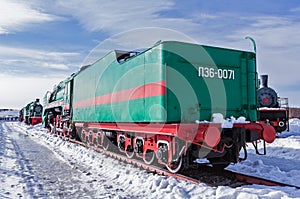 Old steam locomotive Nizhniy Novgorod