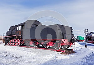 Old steam locomotive Nizhniy Novgorod
