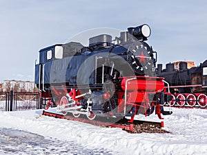 Old steam locomotive Nizhniy Novgorod