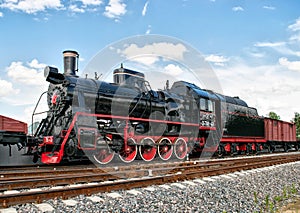 Old steam locomotive Old steam locomotive in Patriot Park