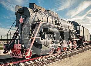 Old steam locomotives
