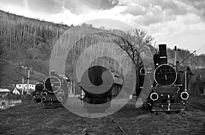 Old steam locomotives photo