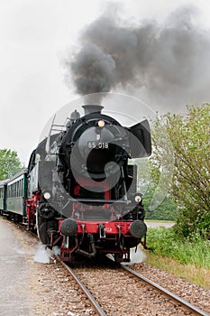An old steam train