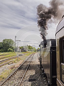 Old steam train