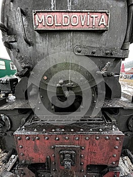 Old Steam train of Bucovina In Moldovita