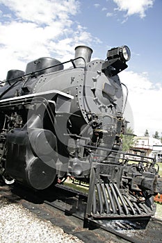 Old steam train engine
