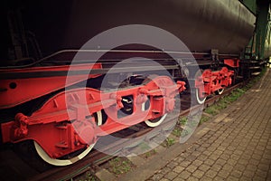 Old Steam train wheels