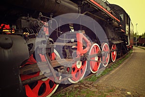 Old Steam train wheels