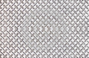 Old steel diamond plate pattern background texture.