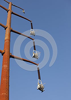 Old Steel Electrical Pylons