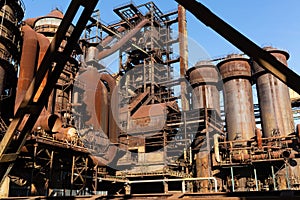 Old steel factory in area Dolni Vitkovice