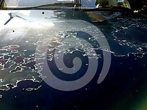 Old steel textureCar