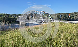 Old Steel Truss Bridge over the Bow River