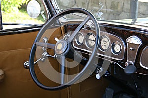 Old steering wheel