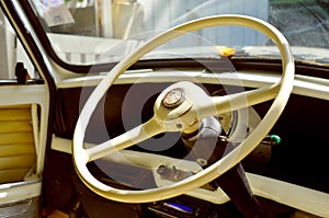 Old steering wheel