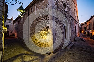 Old steets of Saint Paul de Vence in the night