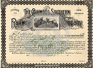 Old Stock Certificate 3