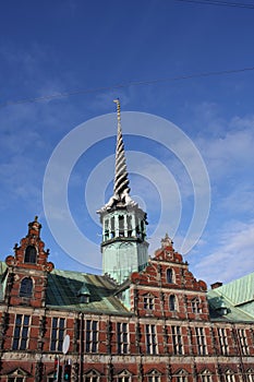 Old stock exchange building in Copenhagen, Denmark