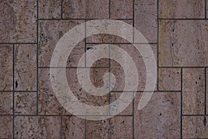 Old stone block wall. masonry texture, stonework pattern background