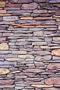 Old stone brick wall background.