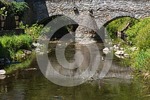 An old stone bridge