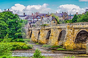 Old Stone Bridge across the River Tyne at Corbridge