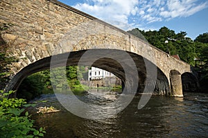 Old stone bridge altena germany