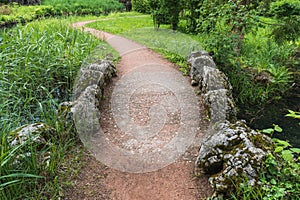 Old stone bridge in bally park schoenenwerd