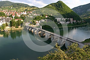 Old Stone Bridge on the Drina in Visegrad