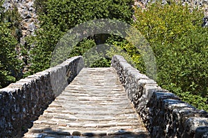 Old stone bridge in Greece