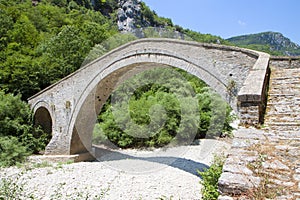 Old stone bridge in Greece