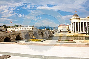Old Stone Bridge Over Vardar River