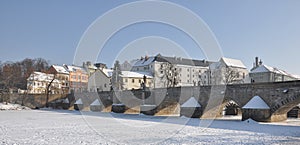 Old stone bridge Pisek