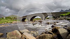 Old stone bridge in Sligachan, Scotland