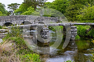 Old stone bridges in Dartmoor.