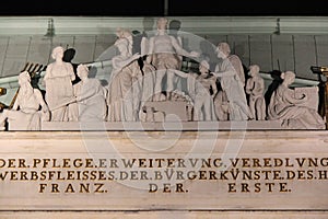 old stone building (technische universität) in vienna (austria)