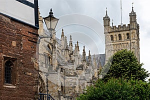 Old stone cathedral in England