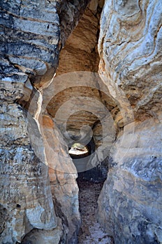 Old stone cave in mountain
