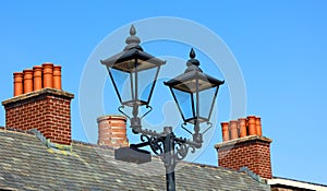 Old Stone Chimney and Street Light Belfast