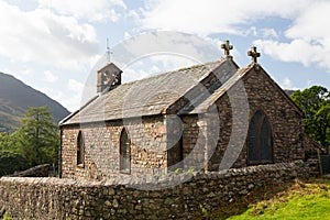 Old stone church in Buttermere Village