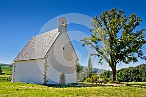 Old stone church on Kalnik mountain