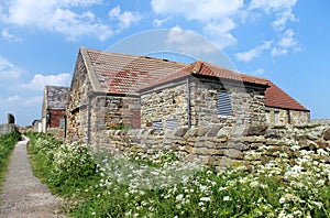 Old stone cottage in countryside