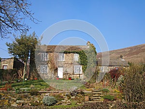 Old stone cottage in the Peak District, England