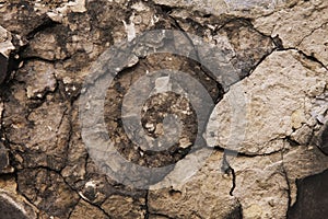 Old stone in the cracks