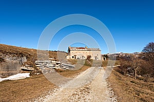 Old Stone Farmhouse on Lessinia High Plateau - Verona Province Italy